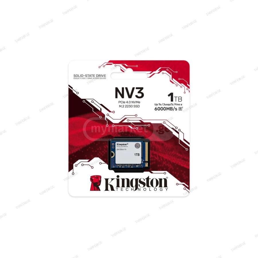 Kingston NV3 M.2 2230 1TB NVMe PCIe 4.0 x4 3D NAND Internal