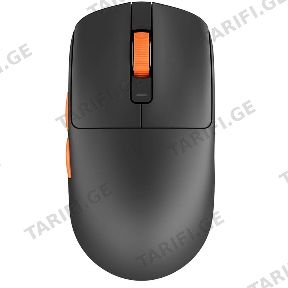 მაუსი Royal Kludge RK M30 Gaming Mouse Wireless, 2.4GHz, Bluetooth, USB Black Orange