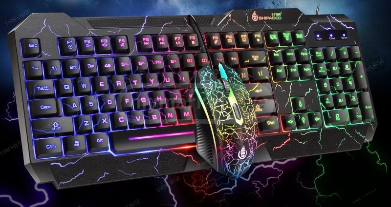 Shipadoo D620 Cool backlit gaming keyboard and mouse