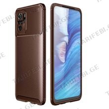კარბონის ქეისი Xiaomi Poco M5s Focus Carbon Case - ყავისფერი
