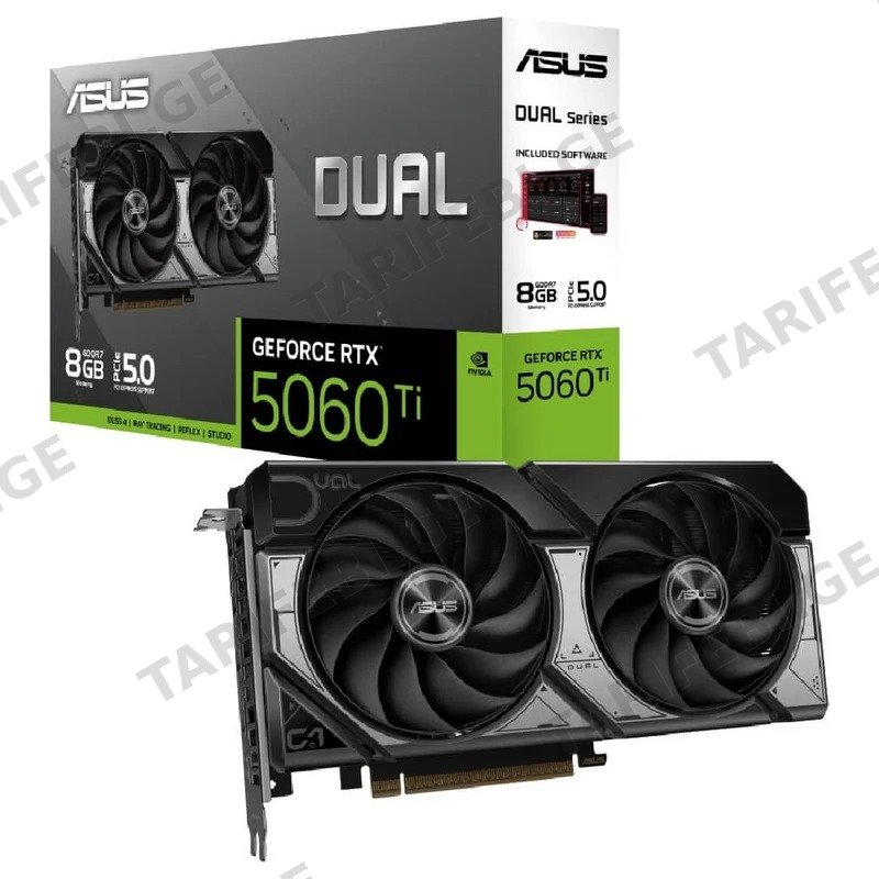 ვიდეო დაფა ASUS DUAL-RTX5060TI-8G, 8GB GDDR7 128-BIT