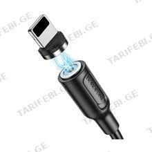 BOROFONE BX41 USB Lightning მაგნიტური კაბელი