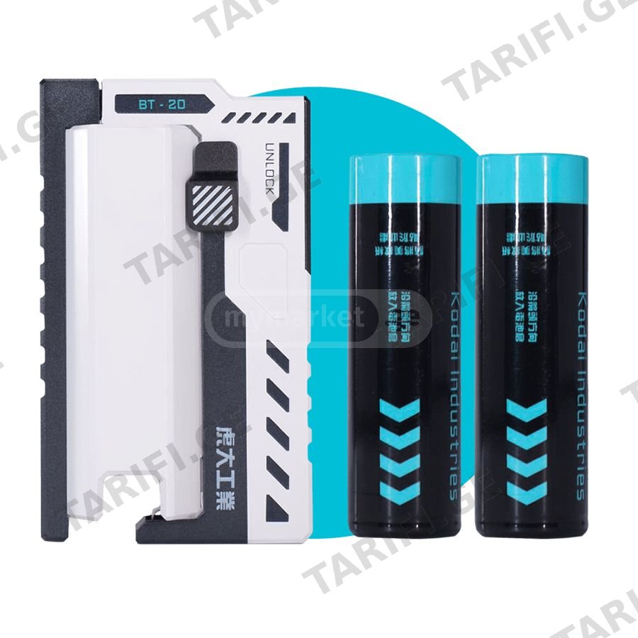 Kodai BT20W 10 000 mAh Power Bank With 2 Battery White