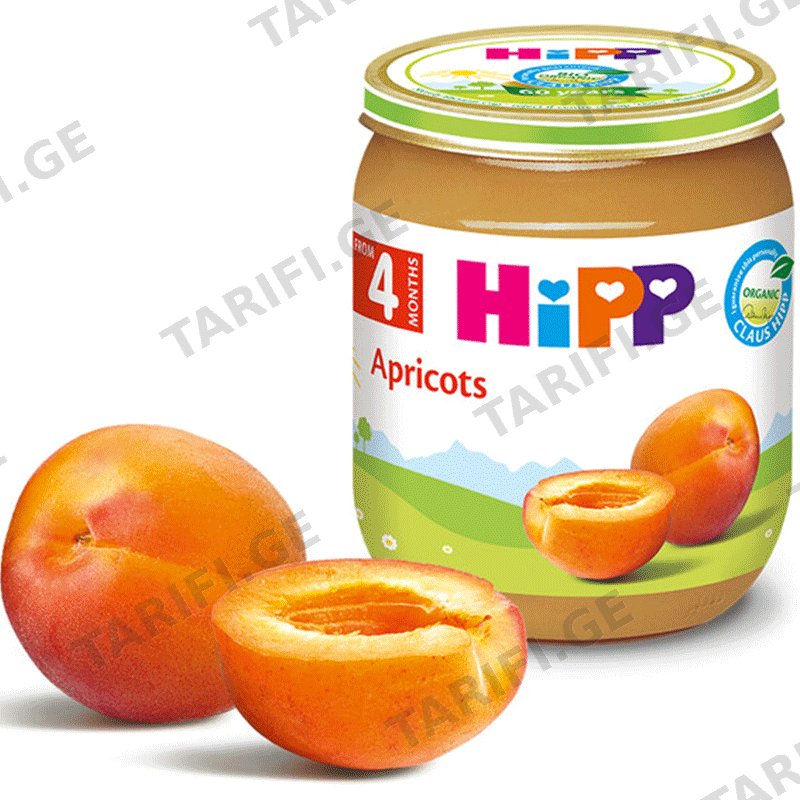 HIPP-ის ხილფაფა გარგარი (4 თვიდან, 125 გრ)