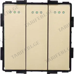 ჩამრთველი Socket Style 3 3G-2W ოქროსფერი