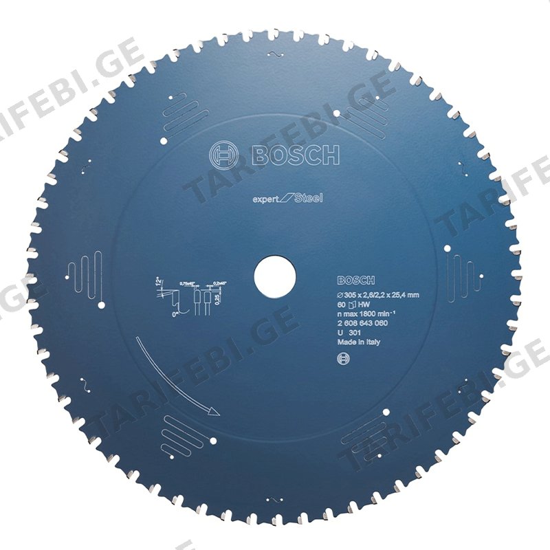 ხერხის პირი BOSCH CIRCULAR SAW BLADE 2608643061