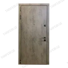 ლითონის კარი გარე გაღება Steelline S-266 950х2200mm L MDF 12 mm  ქვა მუქი ნაცრისფერი