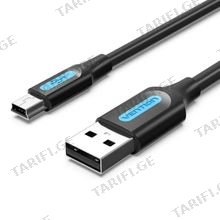 VENTION COMBI USB 2.0 A Male to Mini-B Male Cable 3მ USB კაბელი