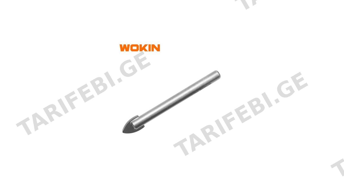 მინის და ფილის საბურღი პირი Wokin 754706, 6MM, Glass Drill Bit, Silver