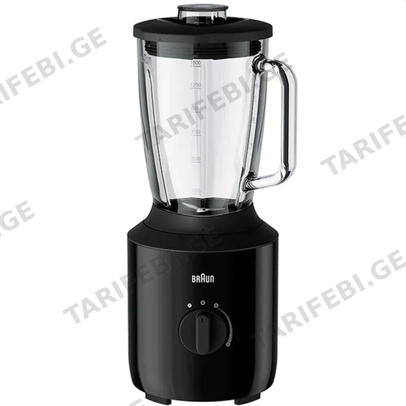 ბლენდერი BRAUN JB3150BK BLACK (850 W, 1.5 L)