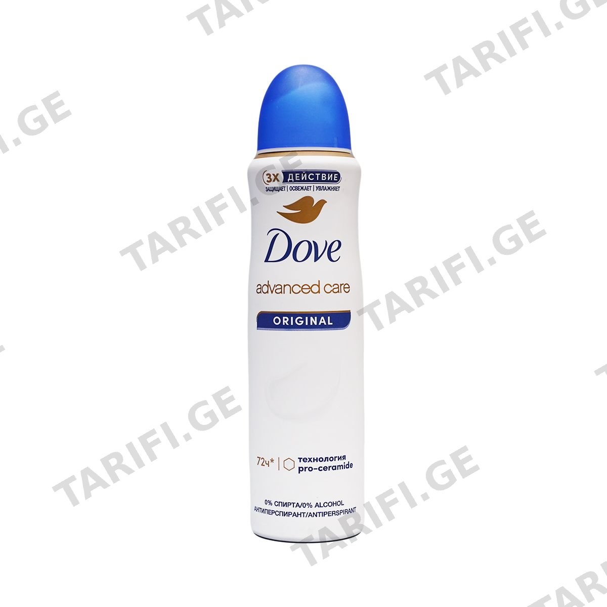 დეოდორანტი სპრეი Original ქალის 150 მლ 8580 დავი - Dove