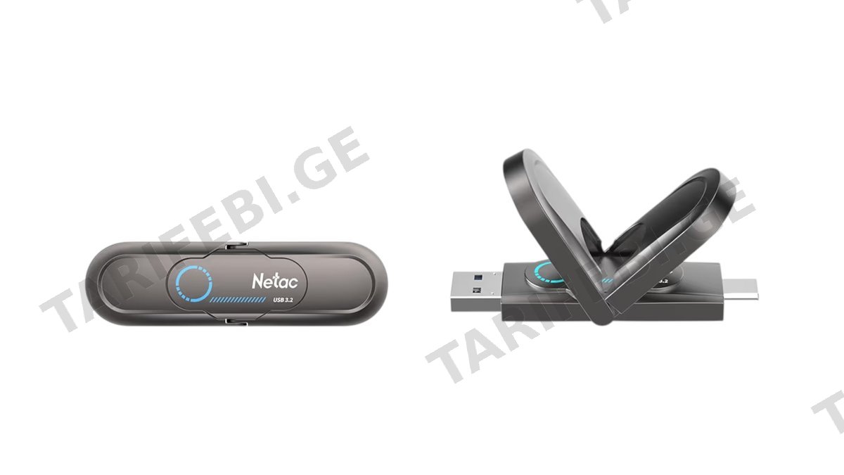 NETAC (US9) NT03US9C გარე მყარი დისკი 512GB USB3.2+TypeC Solid State Flash Drive (9293)