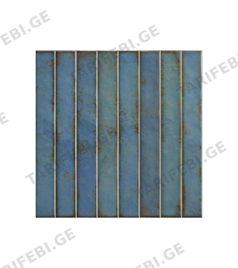 კერამ. ფილა BRICK RAKU TURQUOISE 35X35 LA PLATERA S.A.