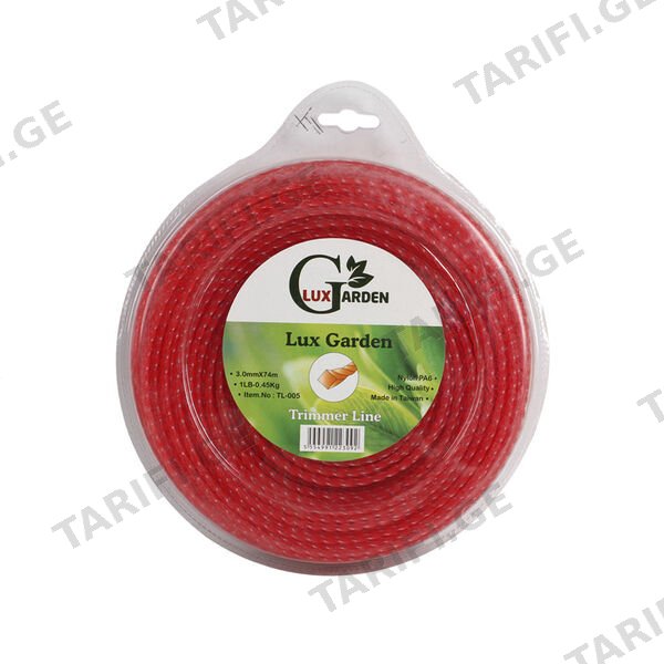ტრიმერის ძუა 3.0mmX74m,Square twist Lux Garden TL-005