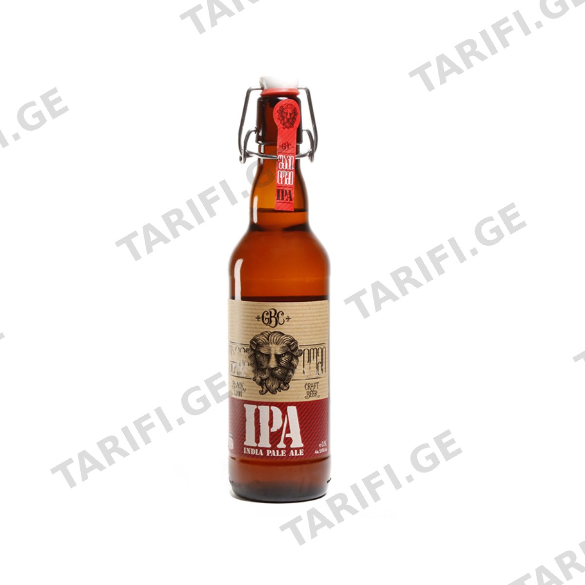 ლუდი "შავი ლომი" IPA (შუშა) 0.50ლ