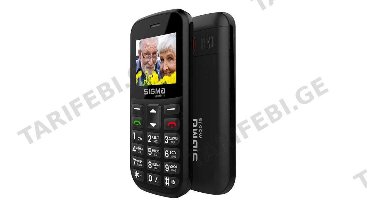 SIGMA Comfort 50 CF115 Easy Black მობილური ტელეფონი (85214)