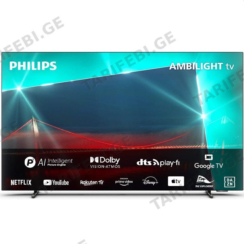 SMART ტელევიზორი PHILIPS 48OLED718/12 (48", 3840 X 2160)