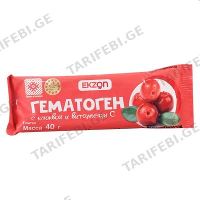 ჰემატოგენი შტოშით, ვიტ.C 40გ
