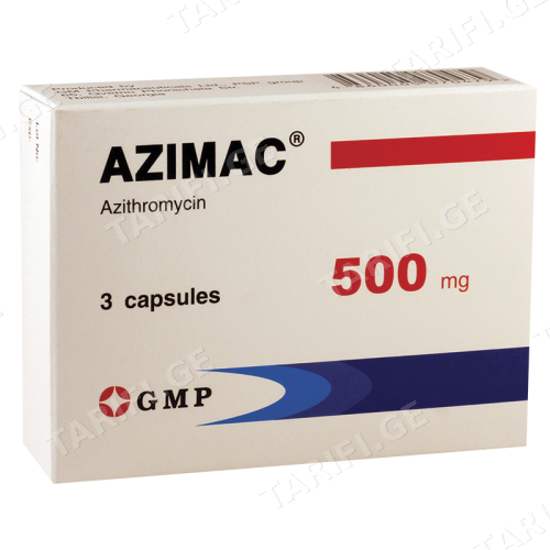 აზიმაკი კაფსულა 500მგ #3 0 Azimac caps 500mg #3