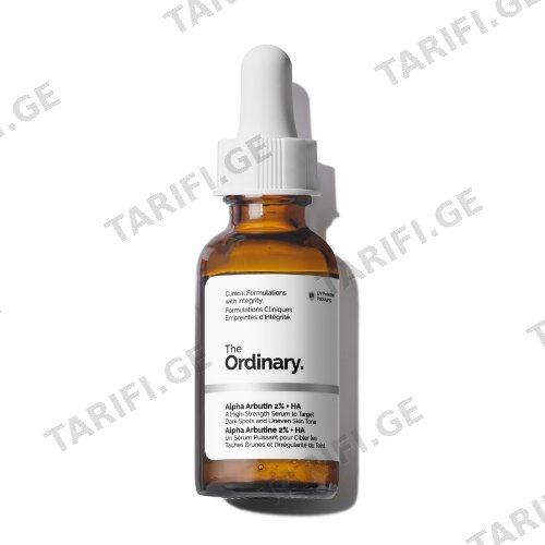 ორდინარი - სახის შრატი Alpha Arbutrin 2% + Hyaluronic Acid 30მლ