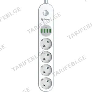 Gelius Pro PowerStrip G-Power (4 220V / 4 USB 3.4A) 2m (GP-PS-001)