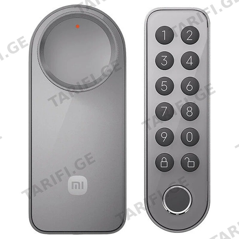 ჭკვიანი საკეტი XIAOMI SELF-INSTALL SMART LOCK მეტალისფერი ნაცრისფერი