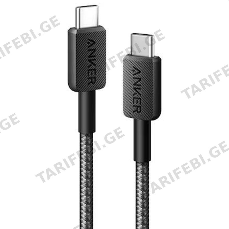კაბელი ANKER 322 USB-C TO USB-C A81F6G11(1.8M)