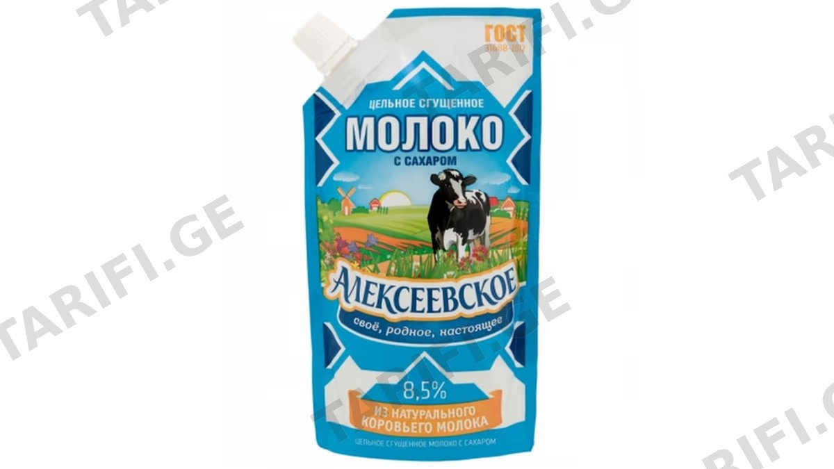 შესქელებული რძე ალექსეევსკოე დოიპაკი დოზ. 8.5% 270გრ