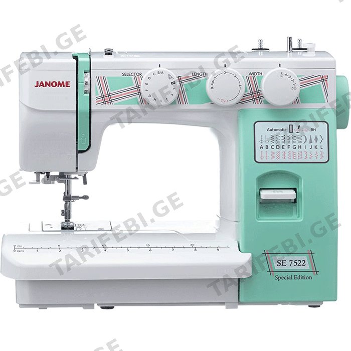 საკერავი მანქანა JANOME SE 7522 SPECIAL EDITION
