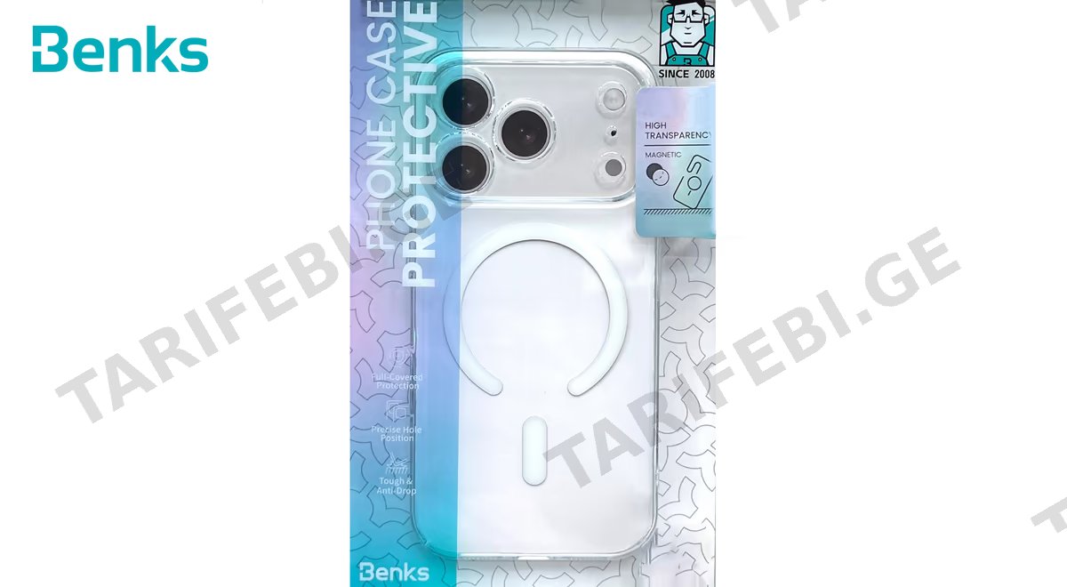 iPhone 17 ProMax Transparent Case with MagSafe and Camera Control Button. Hard Case.