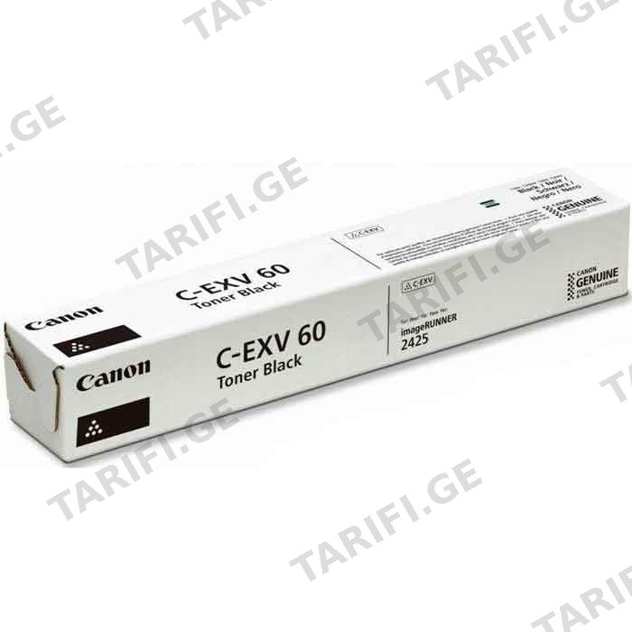 ტონერი CANON TONER C-EXV60 TONER CARTRIDGE BLACK FOR IR 2425/2425i (10000 PAGES) (4311C001AA)
