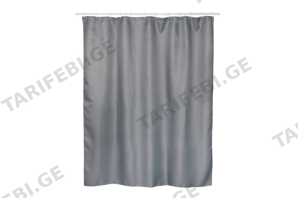 აბაზანის ფარდა Bisk Rist polyester 180x200 Grey