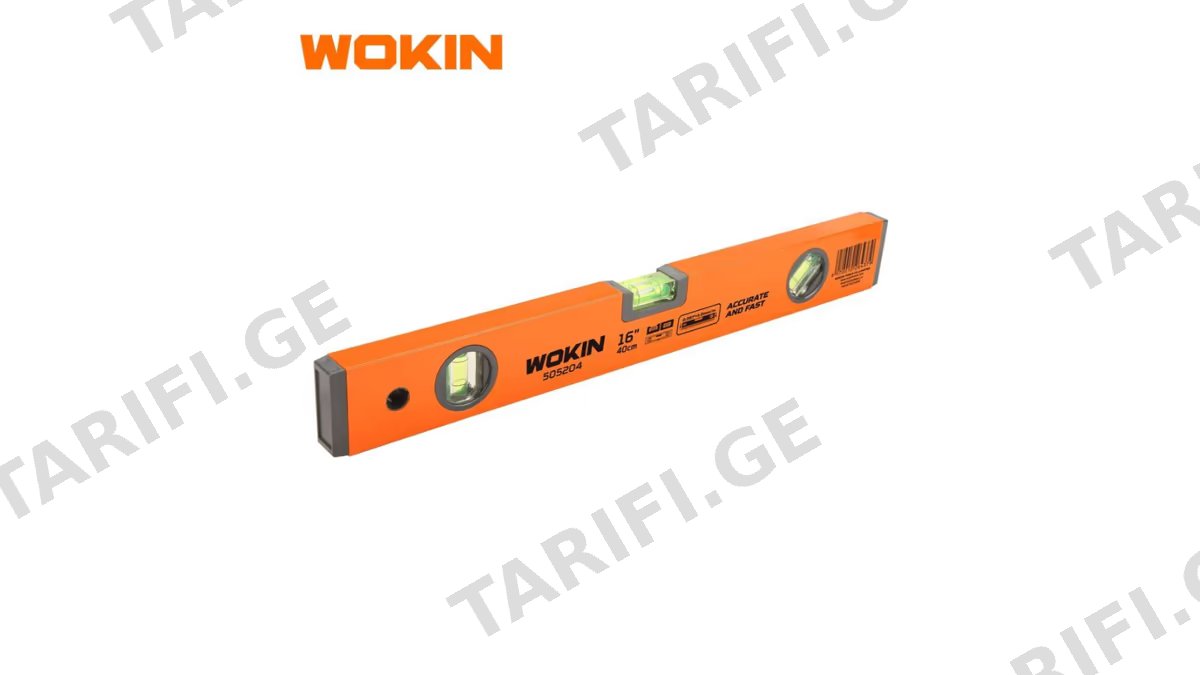 თარაზო Wokin 505210, 100cm, Spirit Level, Orange