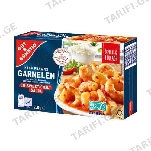 კრევეტები ტკბილ სოუსში /G&G/ 250გრ