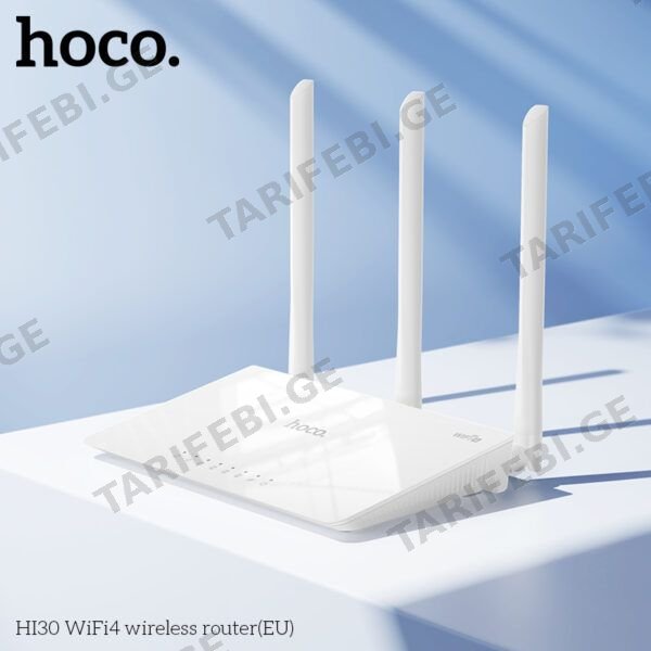 ქსელური მოწყობილობები Hoco HI30 WiFi4 Wireless Router