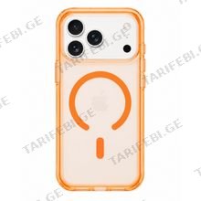 iPhone 17 Pro Clear Case with MagSafe Orange მობილური ტელეფონის ქეისი