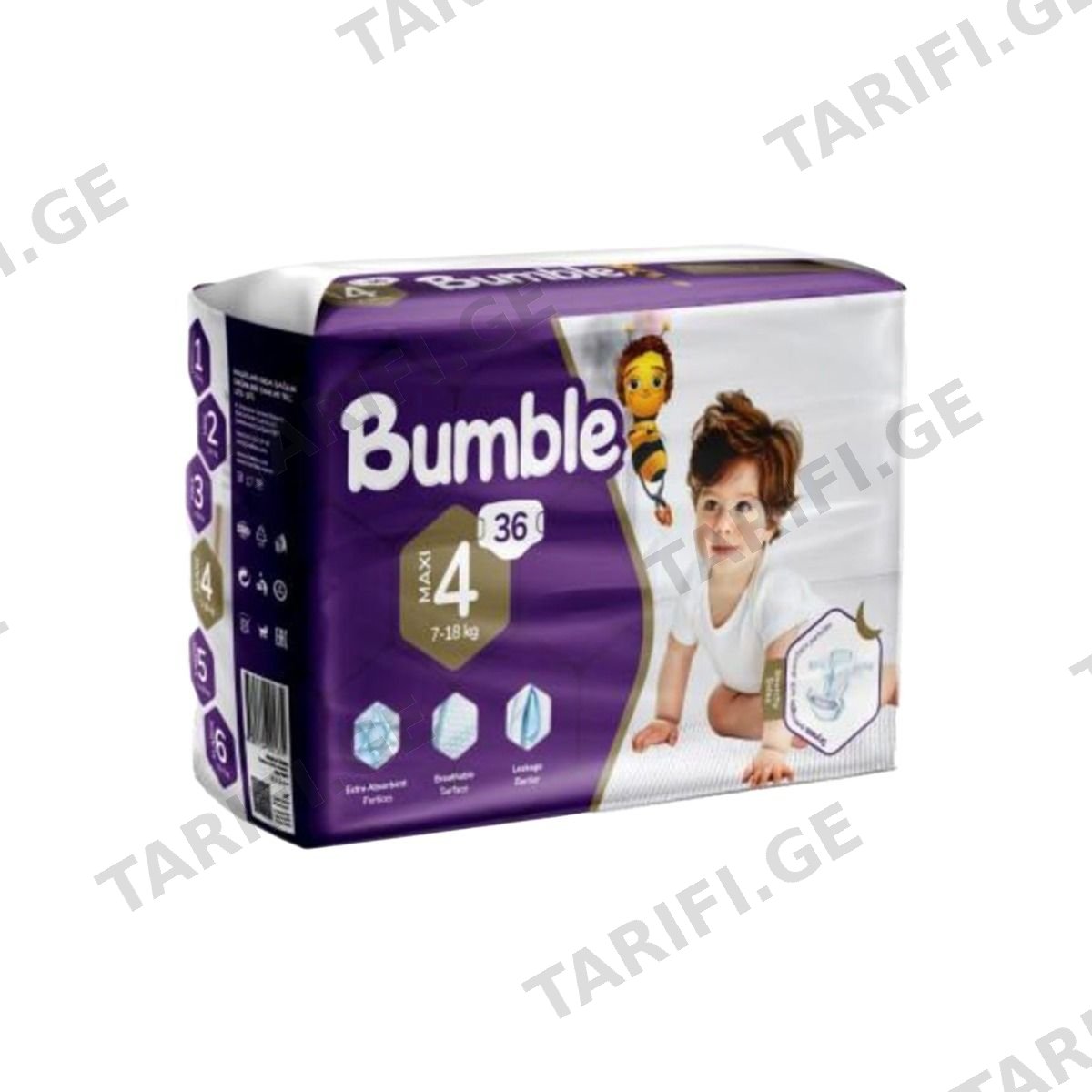 ბავშვის საფენი Twin 7-14კგ 36 ცალი 5353 ბამბლ ბეიბი - Bumble Baby