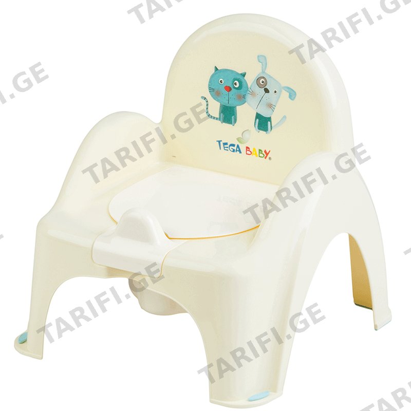ბავშვის პლასტმასის ქოთანი TEGA BABY (ყვითელი)