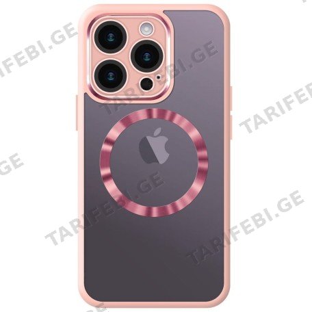 ქეისი - HARD CLEAR COVER CASE WITH CHROME-PLATED CAMERA AND LOGO HOLE