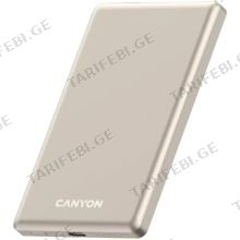 CANYON power bank OnCharge 505 slim Magsafe 5000 mAh PD20W უსადენო დამტენი