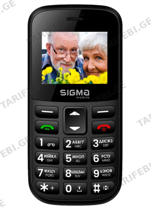 SIGMA MOBILE Comfort 50 CF115 'Easy'' Black