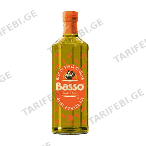 ზეთი ზეითუნის მეორადი გამოხდა პომასე /Basso/ 1ლ