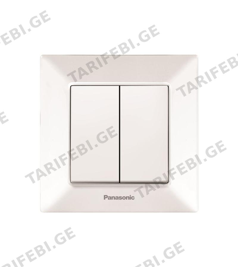 გადამრთველი PANASONIC ARKEDIA SLIM 2-ნი თეთრი