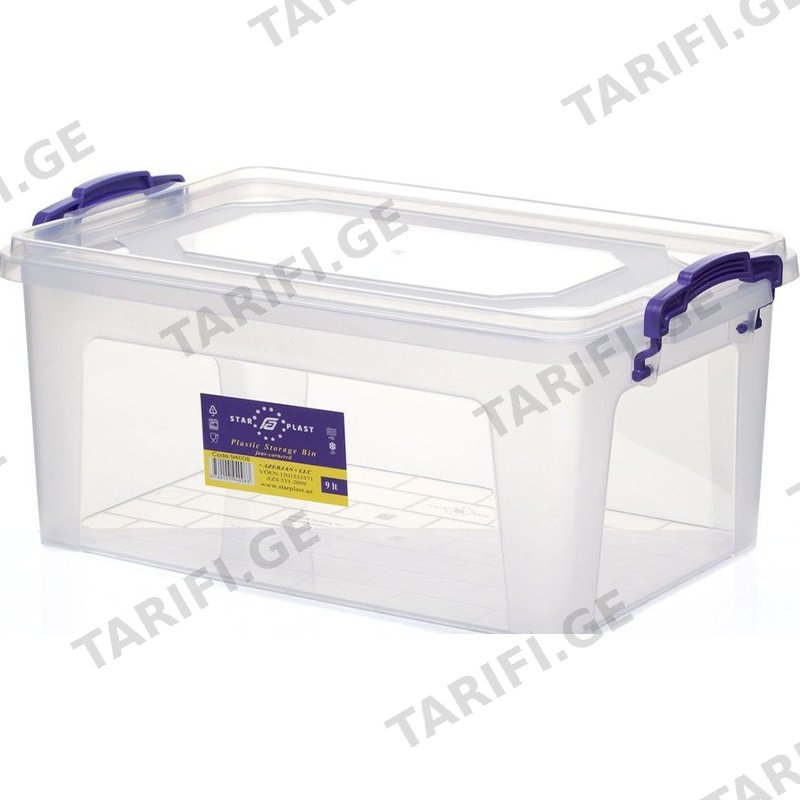 პლასტმასის კონტეინერი STARPLAST (9 ლ)