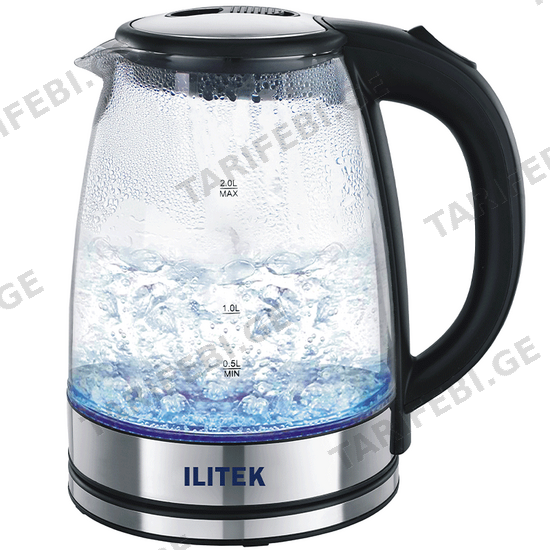 ელექტრო ჩაიდანი ILITEK IL 1019 (2 L, 1500 W)