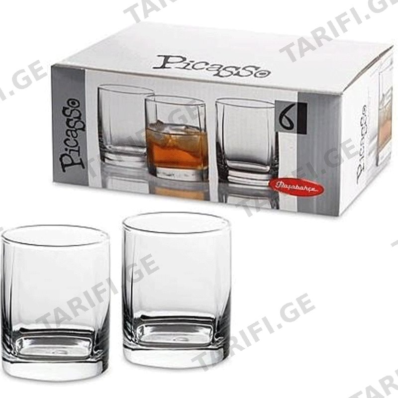 ვისკის ჭიქა PASABAHCE (275ML, 6PCS)