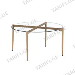 მაგიდა clear SOAR END TABLE ROUND 91.4x47 სმ
