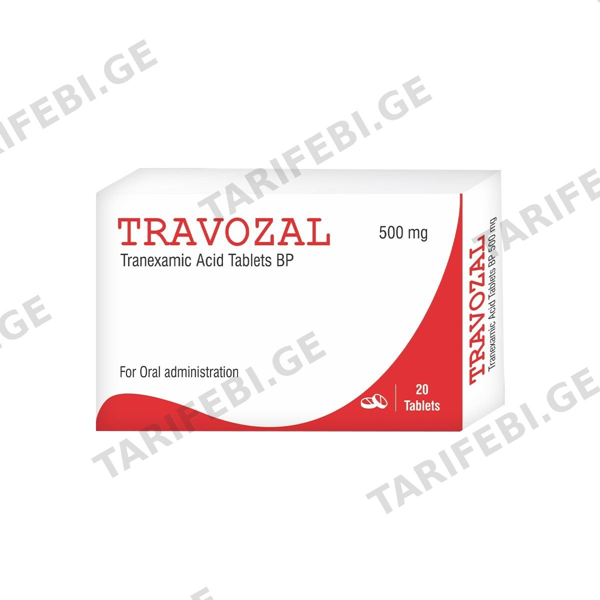 ტრავოზალი - Travozal 500მგ 20 ტაბლეტი