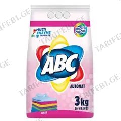 სარეცხი ფხვნილი ABC 3 კგ ფერადი