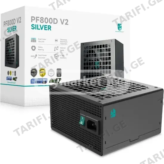 კვების ბლოკი DeepCool PF800D V2 800W 80+ Silver ATX 3.1